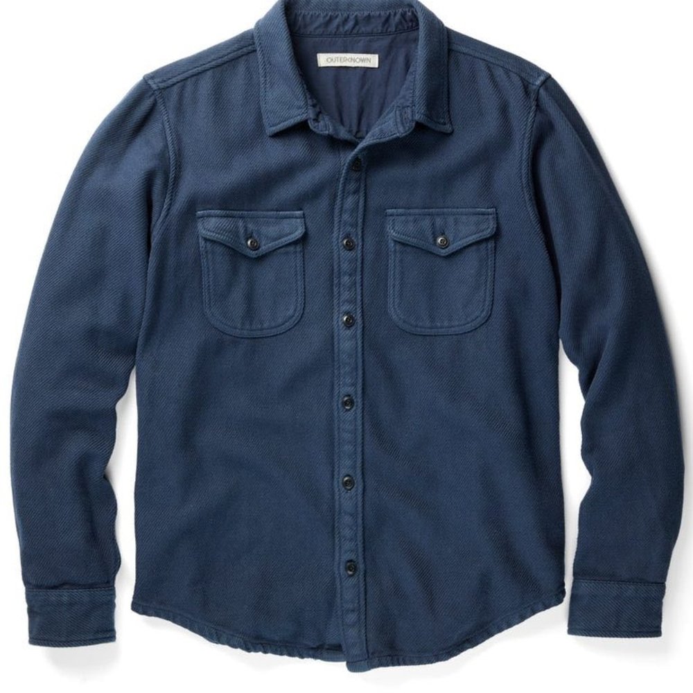 Outerknown Mens Chroma Blanket Shirt Night XL